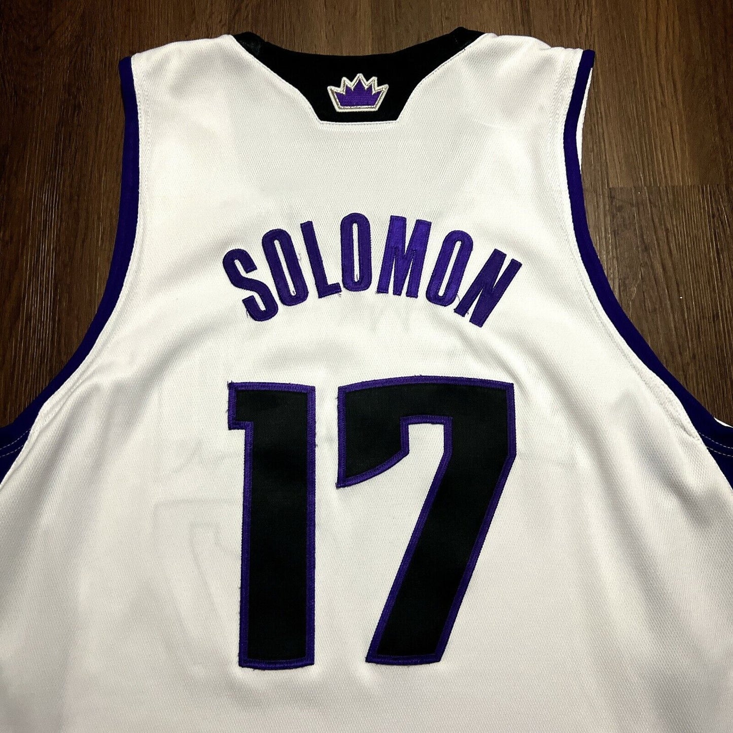 100% Authentic Will Solomon 08 09 Kings Game Worn Used Jersey MeiGray Group LOA