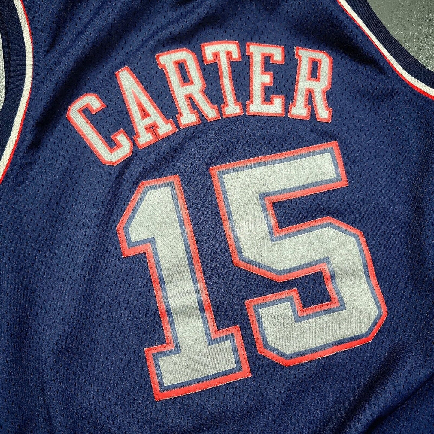 100% Authentic  Vince Carter Vintage Reebok New Jersey Nets Jersey Size XL Mens