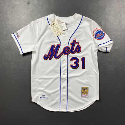 100% Authentic Mike Piazza Mitchell & Ness 2001 NY Mets Jersey 911 Size 44 L