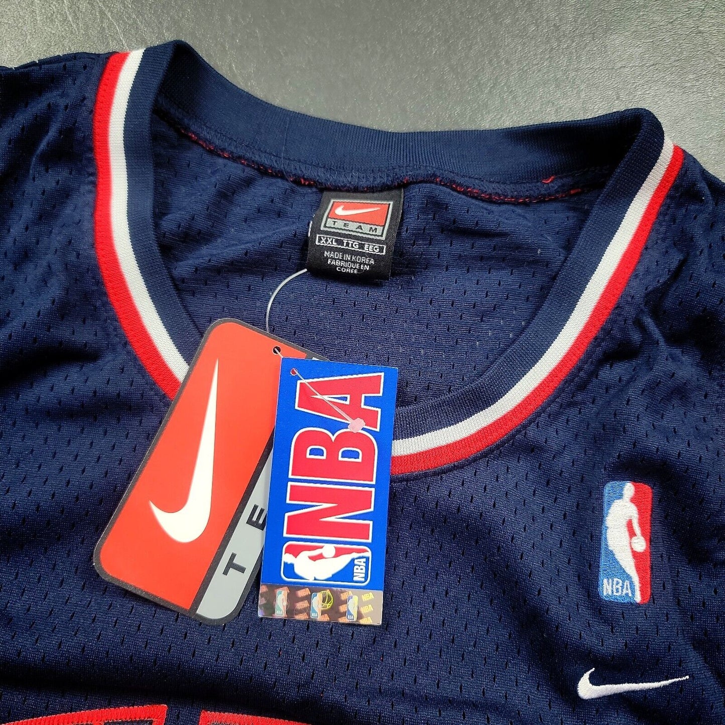 100% Authentic Jason Kidd Vintage Nike New Jersey Nets Jersey Size 2XL 52 Mens