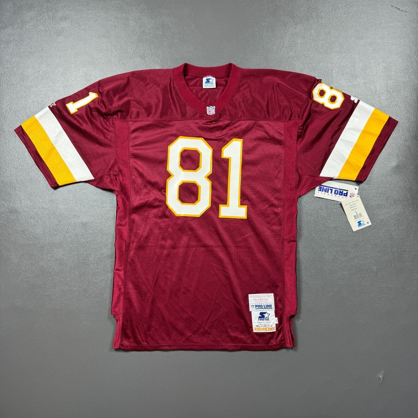 100% Authentic Art Monk Vintage Starter Redskins Pro Line Jersey Size 48 XL Mens