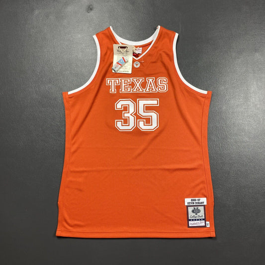 100% Authentic Kevin Durant Mitchell & Ness 06 07 Texas Longhorns Jersey 44 L