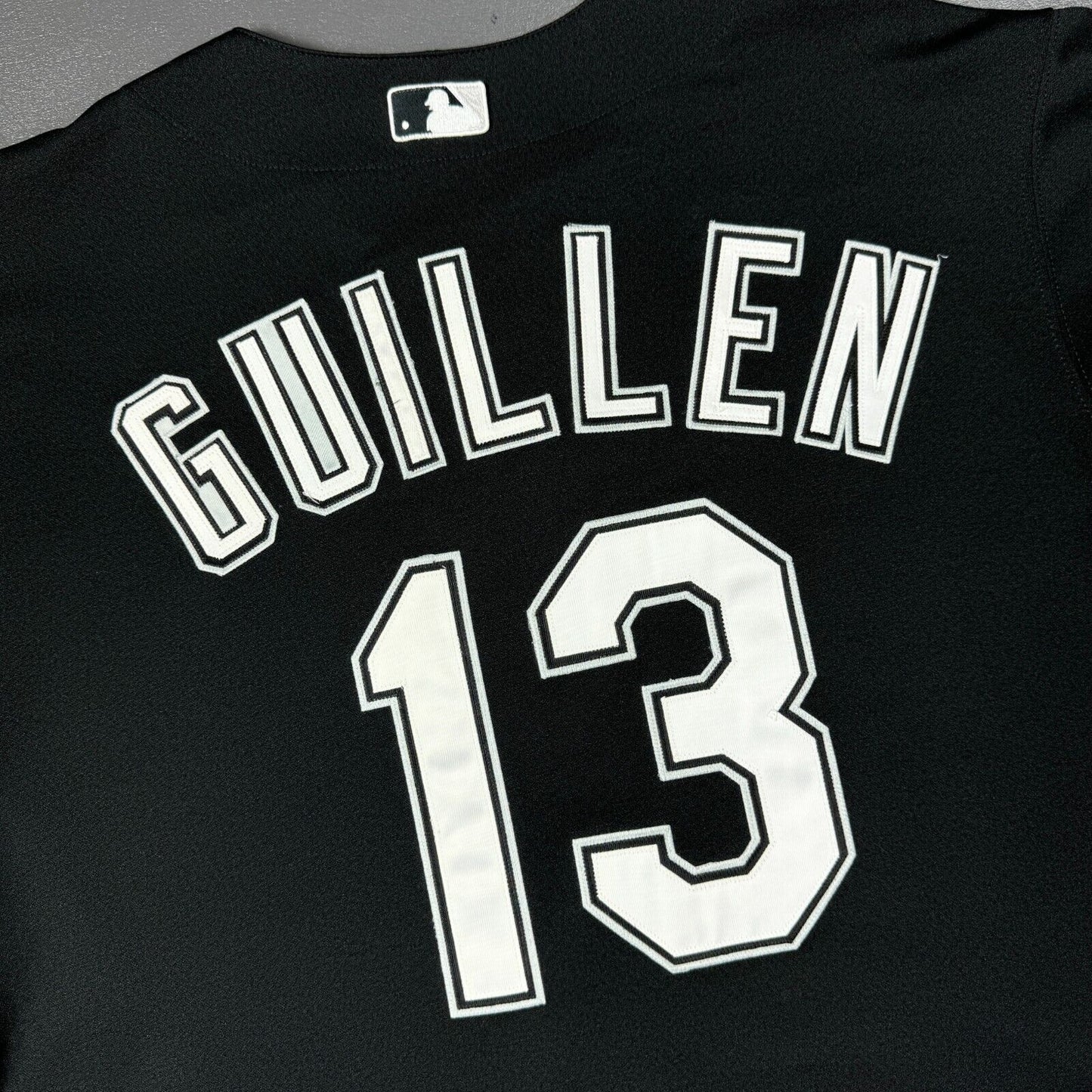 100% Authentic Ozzie Guillen Vintage Majestic World Series White Sox Jersey 48