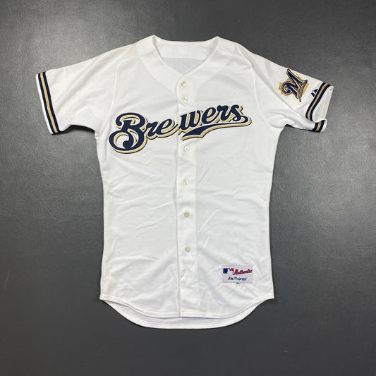 100% Authentic Milwaukee Brewers Vintage Majestic Jersey Size 40 M Mens