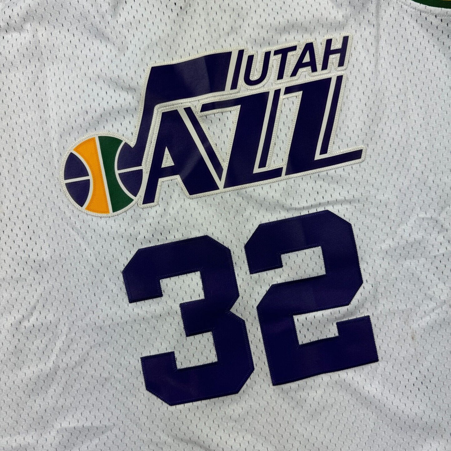 100% Authentic Karl Malone Vintage Adidas 85 86 Utah Jazz Jersey Size L Mens