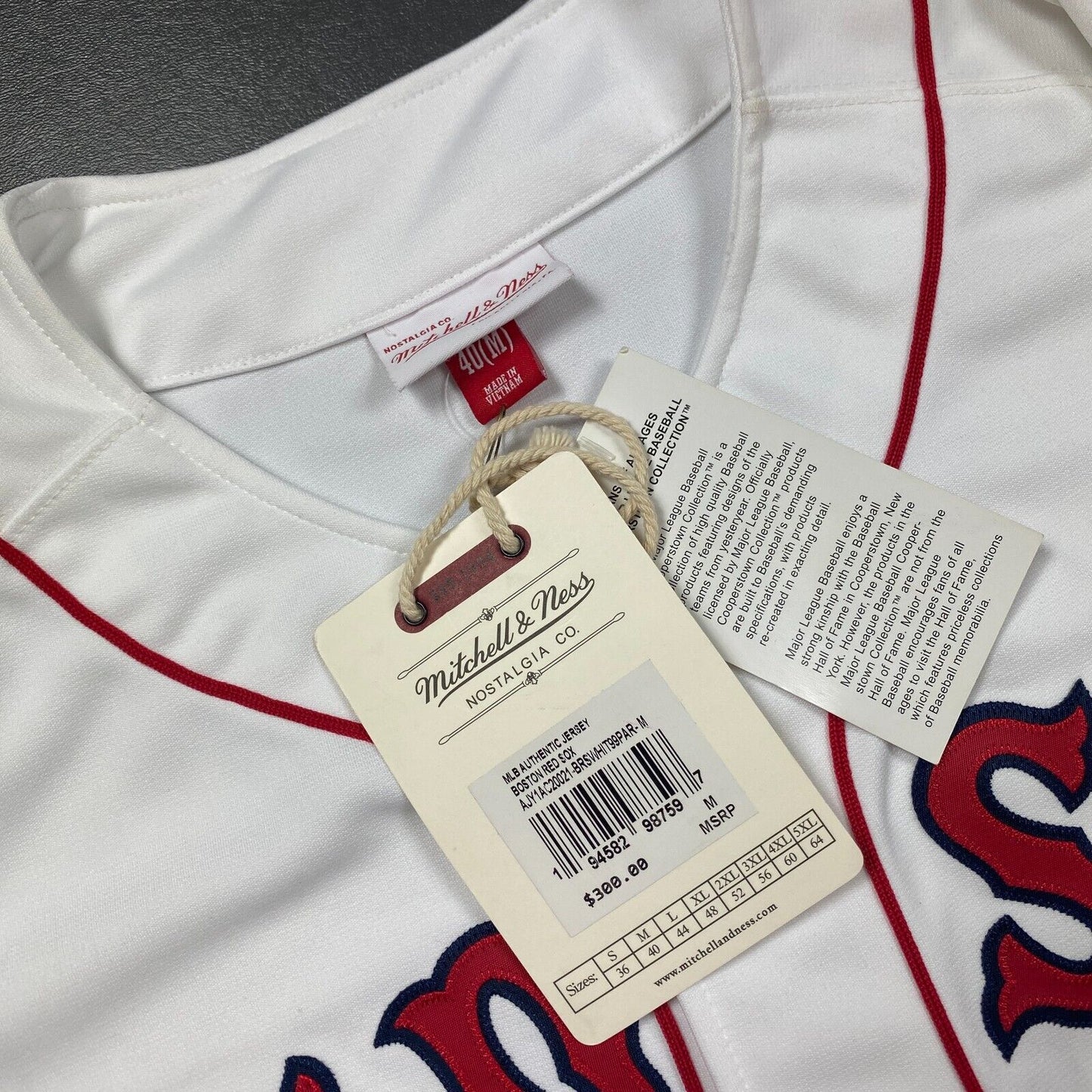 100% Authentic Pedro Martinez Mitchell Ness 99 All Star Game Red Sox Jersey 40