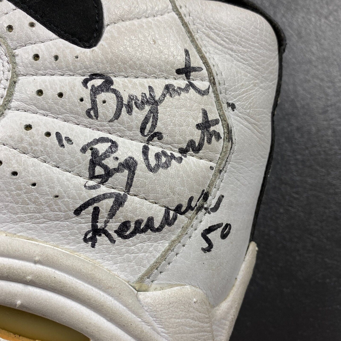 100% Authentic Bryant Reeves Signed Game Worn Nike Air Scorin Uptempo Sneaker