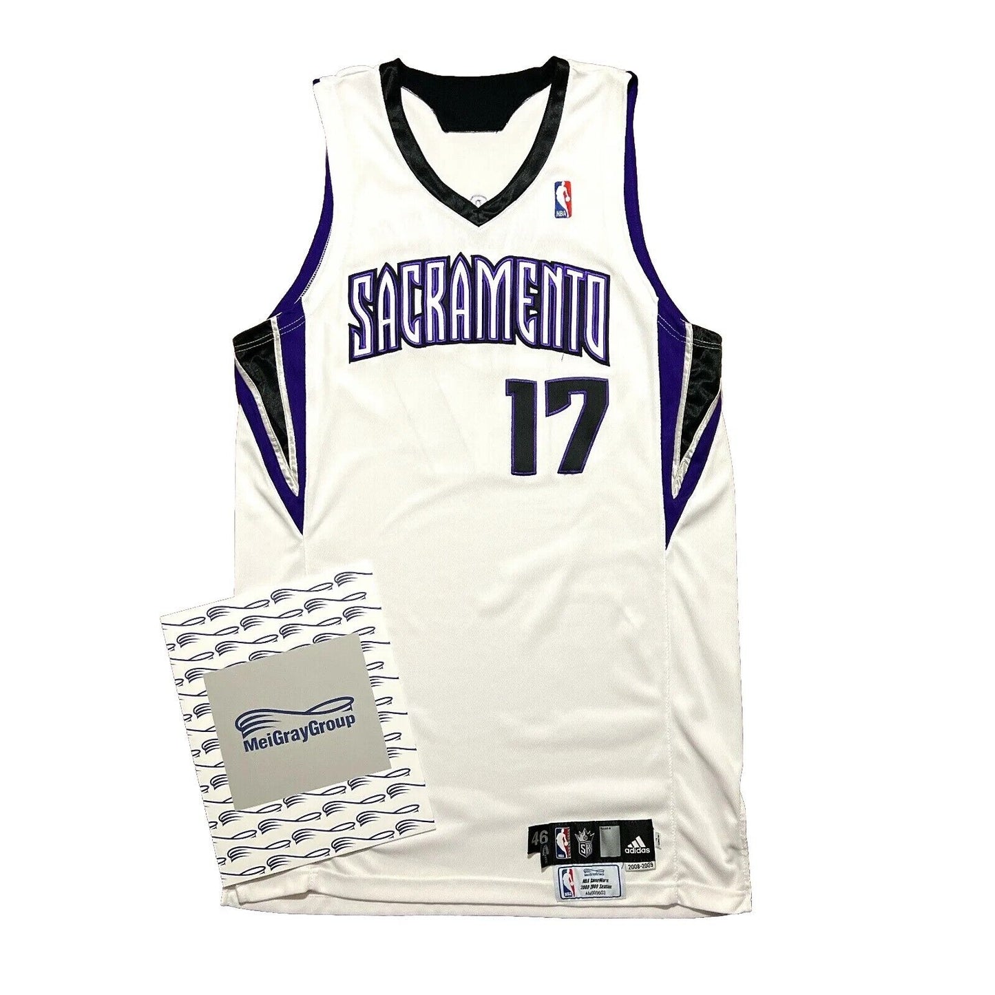 100% Authentic Will Solomon 08 09 Kings Game Worn Used Jersey MeiGray Group LOA