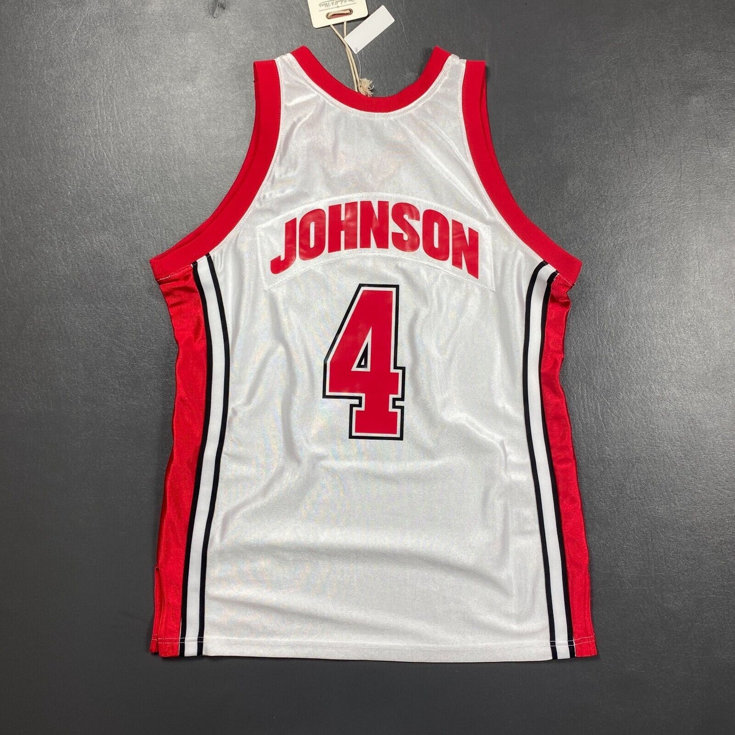 100% Authentic Larry Johnson Mitchell & Ness 89 90 UNLV Rebels Jersey Size 44 L