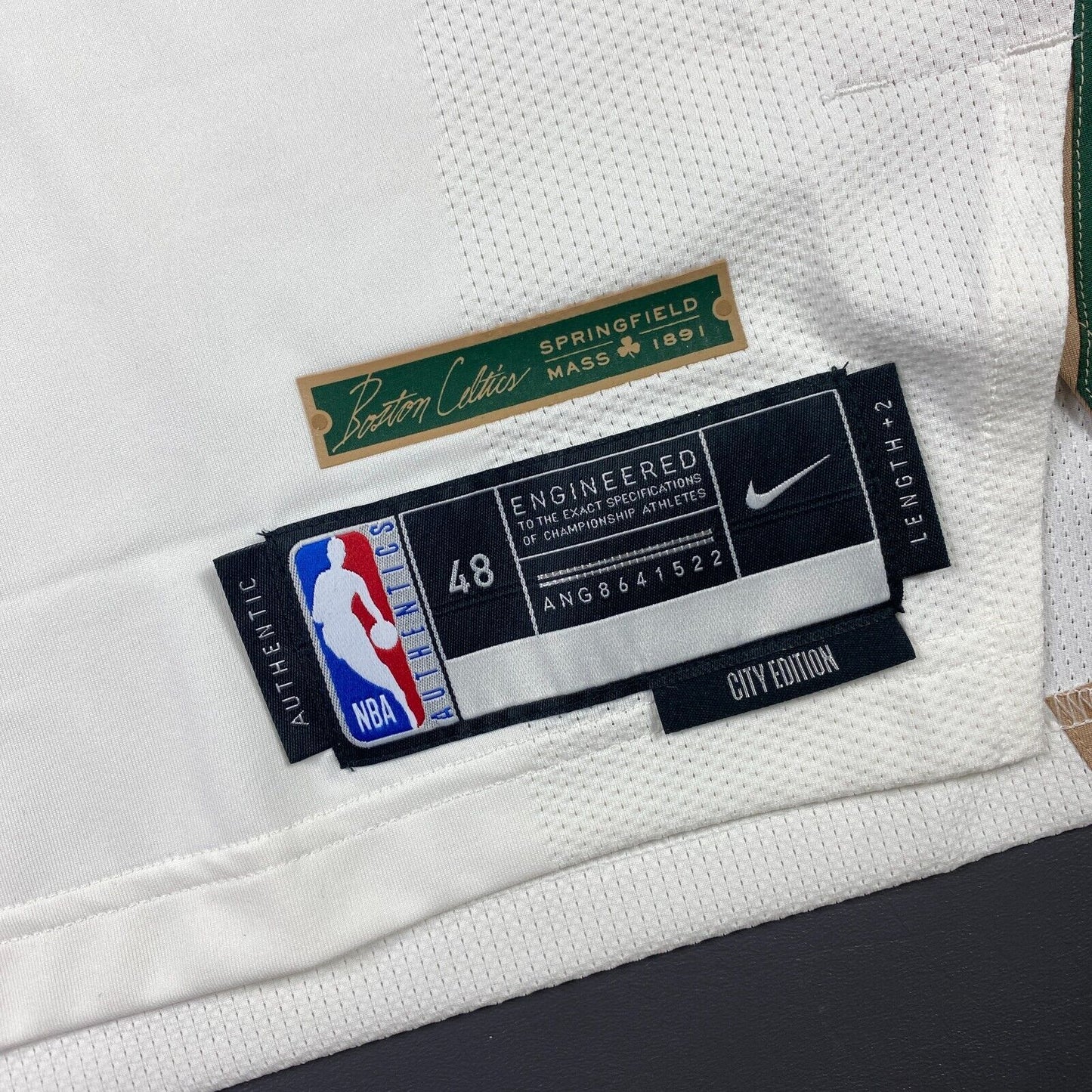 100% Authentic Jason Tatum Nike City Edition Celtics Jersey Size 48 L VistaPrint