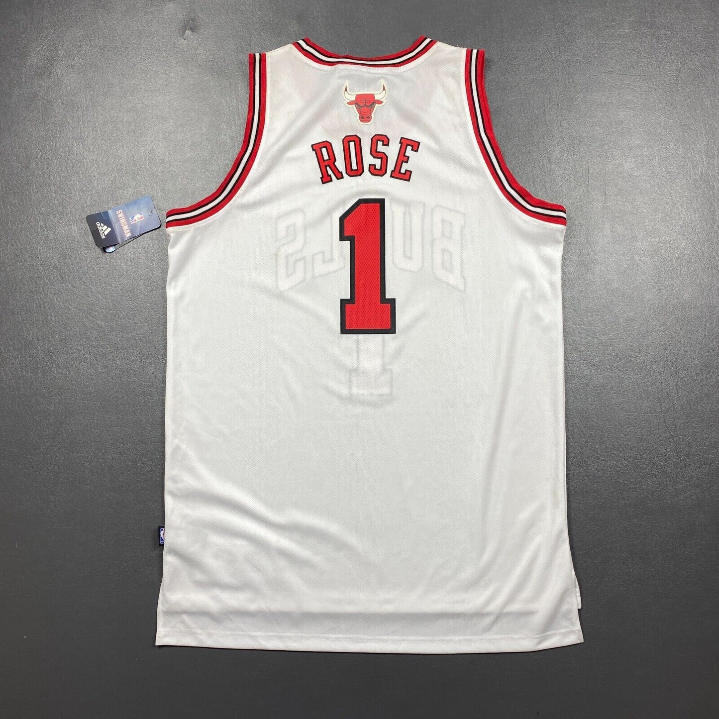 100% Authentic Derrick Rose Adidas Chicago Bulls Jersey Size Size L+2" Mens