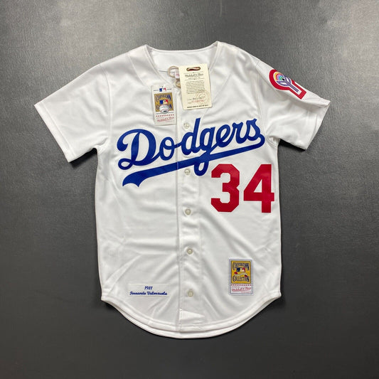 100% Authentic Fernando Valenzuela Mitchell & Ness 1981 Dodgers Jersey Size 36 S