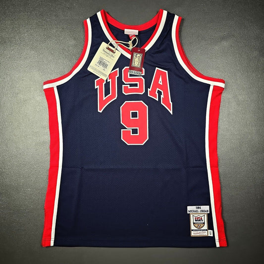 100% Authentic Michael Jordan Mitchell Ness 1984 Team USA Jersey Size 48 XL Mens