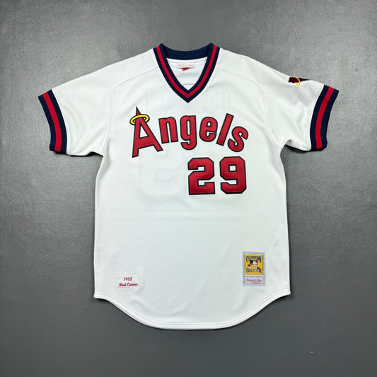 100% Authentic Rod Carew Mitchell & Ness 1982 Angels Jersey Size 44 L Mens