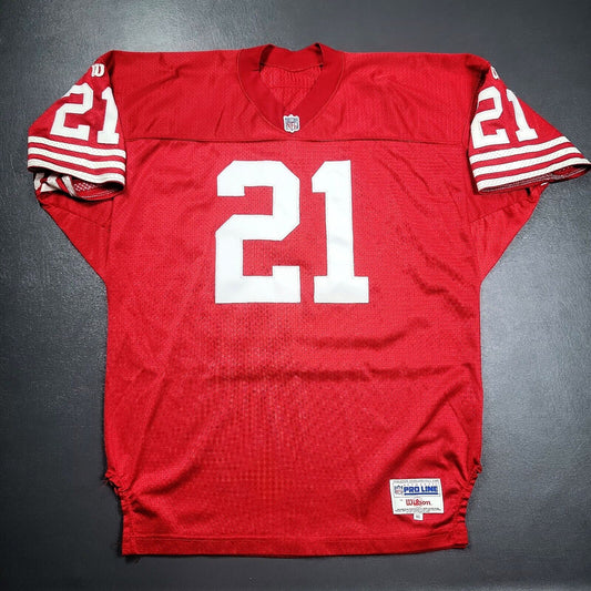 100% Authentic Deion Sanders Vintage Wilson 49ers Pro Line Jersey Size 46 L XL
