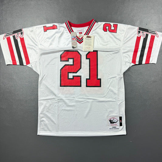100% Authentic Deion Sanders Mitchell Ness 1989 Atlanta Falcons Jersey 52 2XL