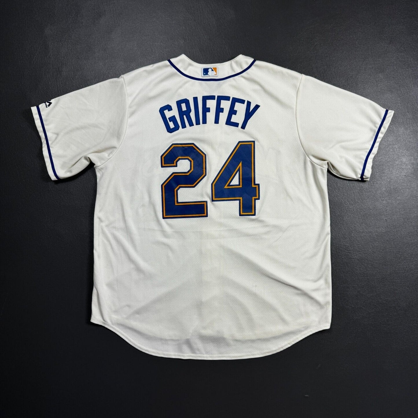 100% Authentic Ken Griffey Jr Majestic Seattle Mariners Jersey Size XL 48 Mens