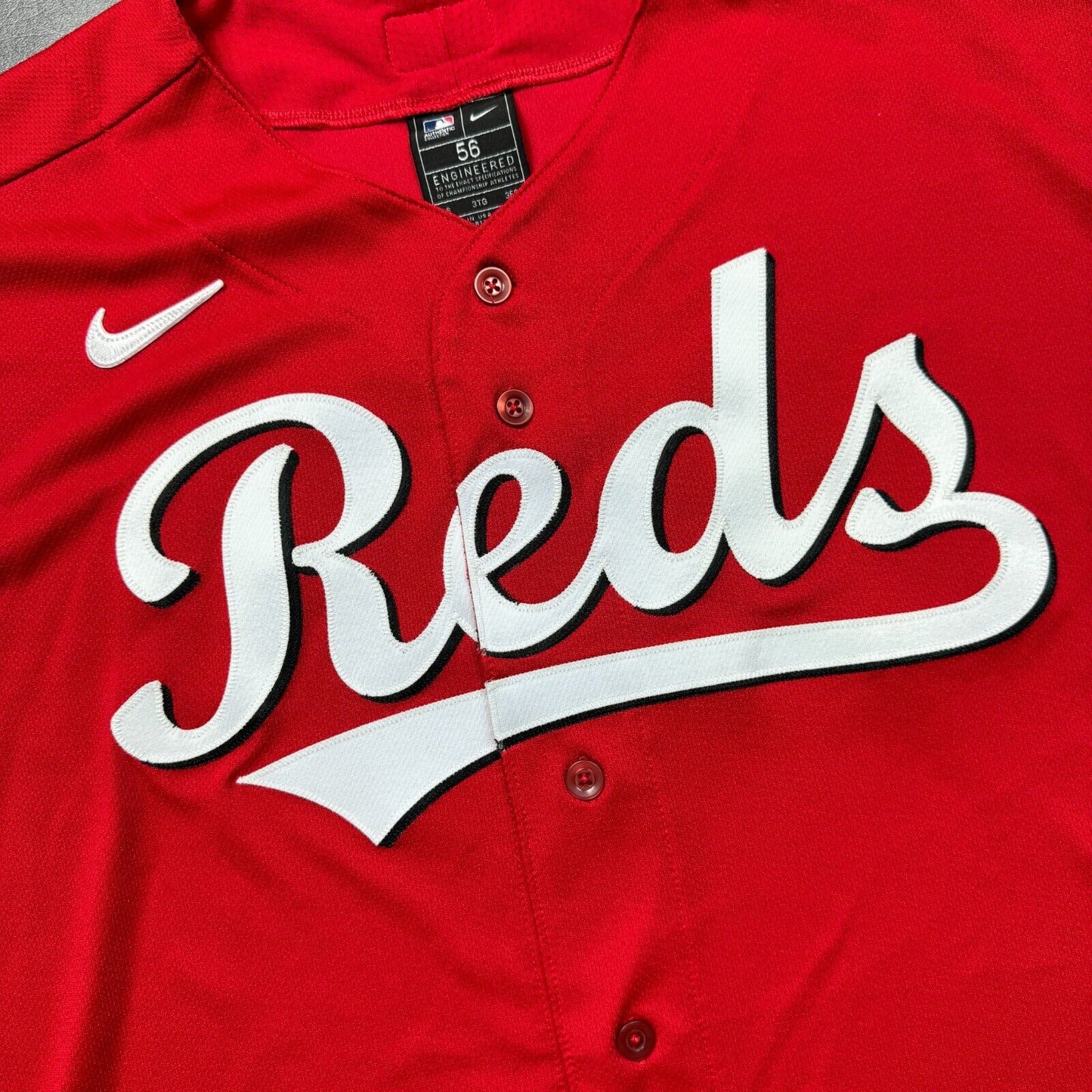 100% Authentic Cincinnati Reds Nike Jersey Size 56 3XL Mens