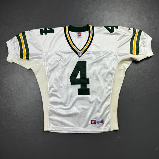 100% AuthenticBrett Favre Vintage Nike Green Bay Packers Pro Line Jersey 48 L