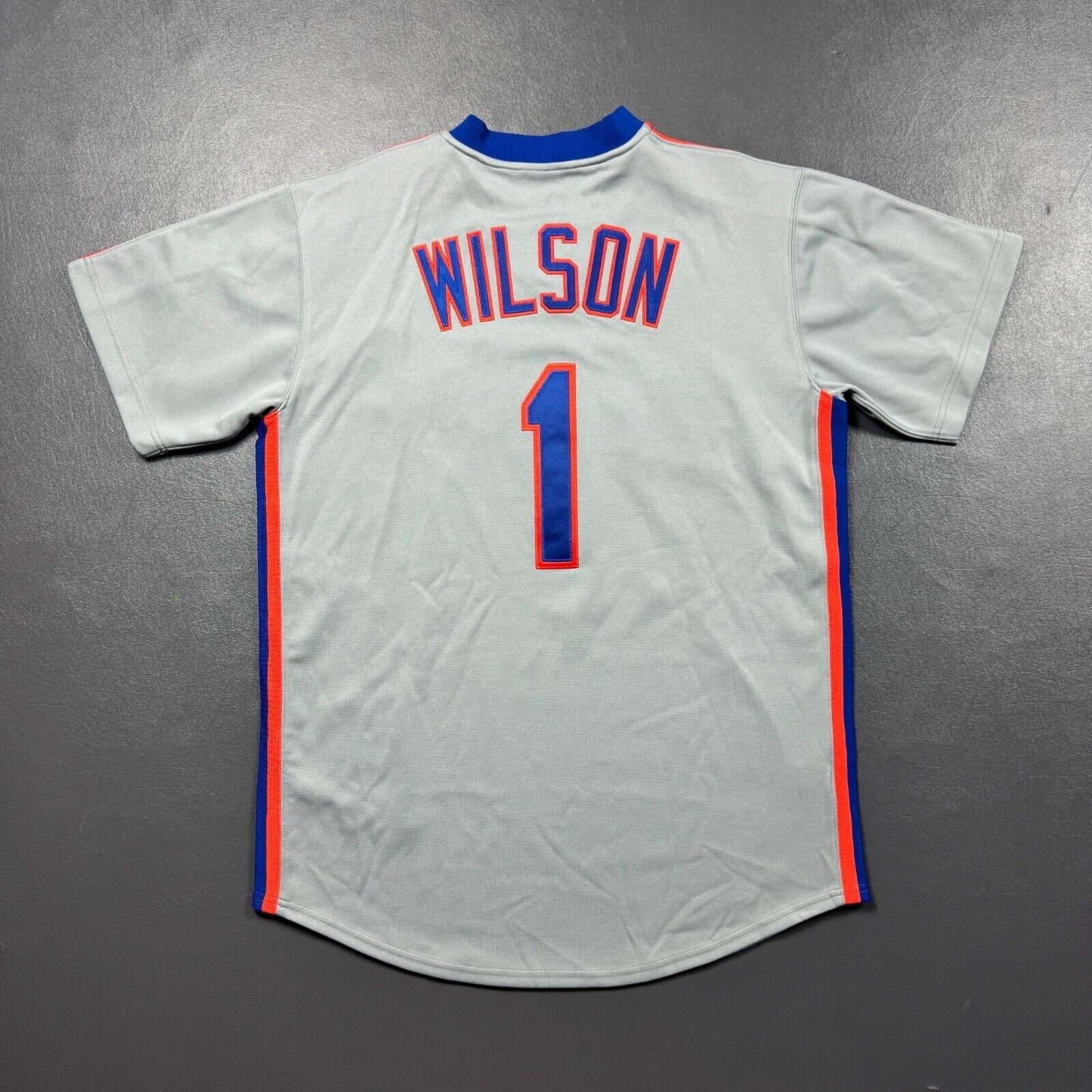 100% Authentic Mookie Wilson Mitchell & Ness 1987 NY Mets Jersey Size 44 L