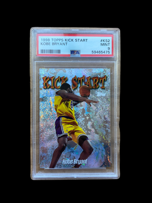 100% Authentic Kobe Bryant 1998 Topps Kick Start #KS2 PSA 9 Mint