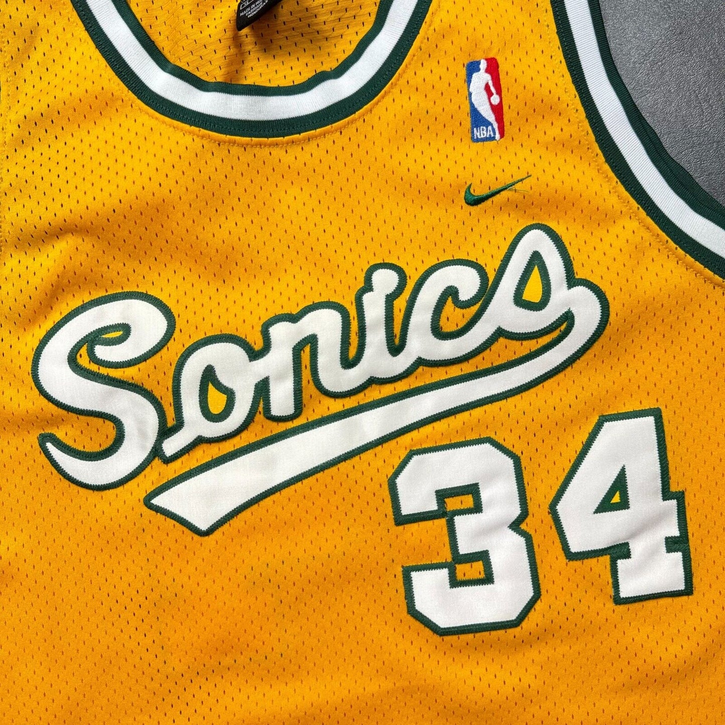 100% Authentic Ray Allen Vintage Nike Seattle Supersonics Jersey Size XL Mens