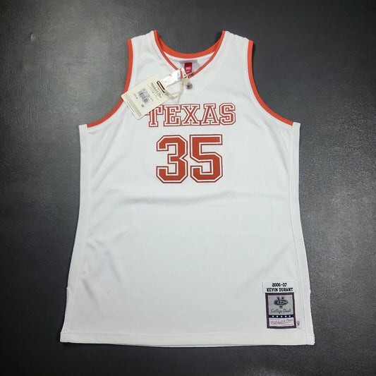 100% Authentic Kevin Durant Mitchell & Ness 06 07 Texas Longhorns Jersey 44 L