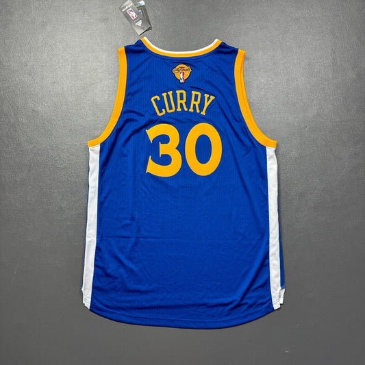 100% Authentic Stephen Curry Adidas 2015 2016 NBA Finals Warriors Jersey Size XL