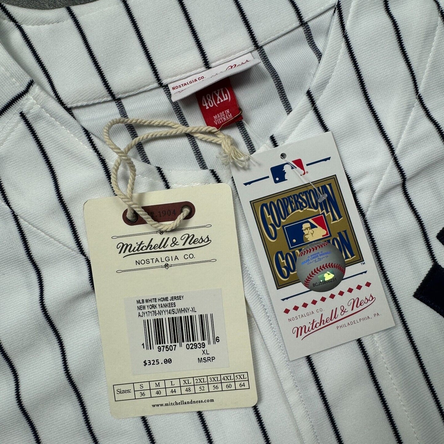 100% Authentic Ichiro Suzuki Mitchell Ness 2014 NY Yankees Jersey Size 48 XL