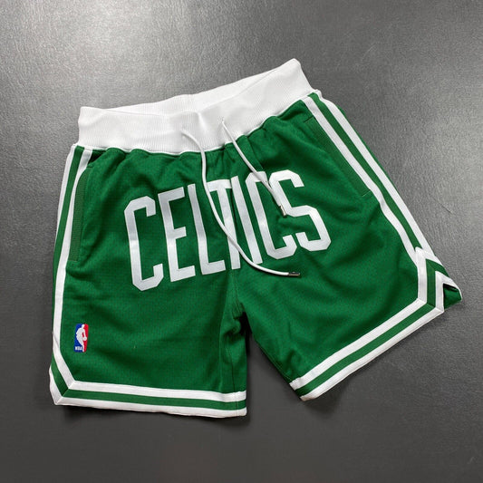 100% Authentic Just Don Boston Celtics Mitchell & Ness 7 Inch Shorts Size L 44