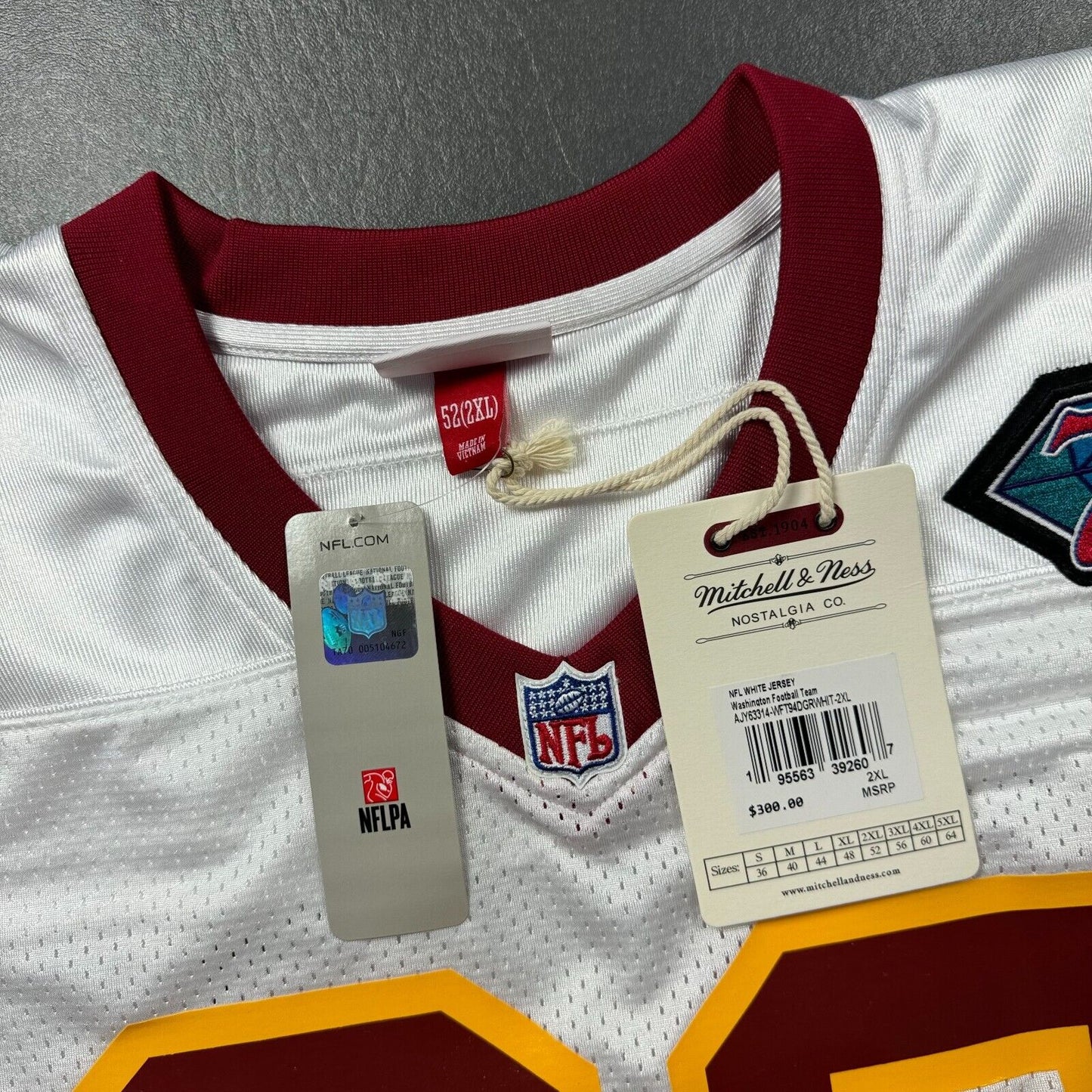 100% Authentic Darrell Green Mitchell & Ness 1994 Washington Jersey Size 52 2XL