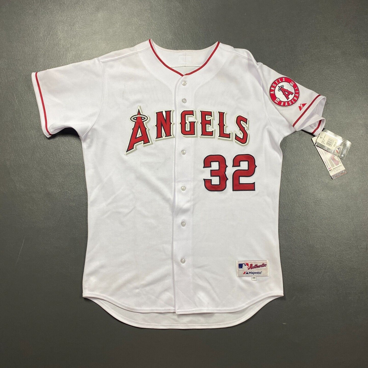 100% Authentic Josh Hamilton Vintage Majestic Los Angeles lAngels Jersey 48 XL