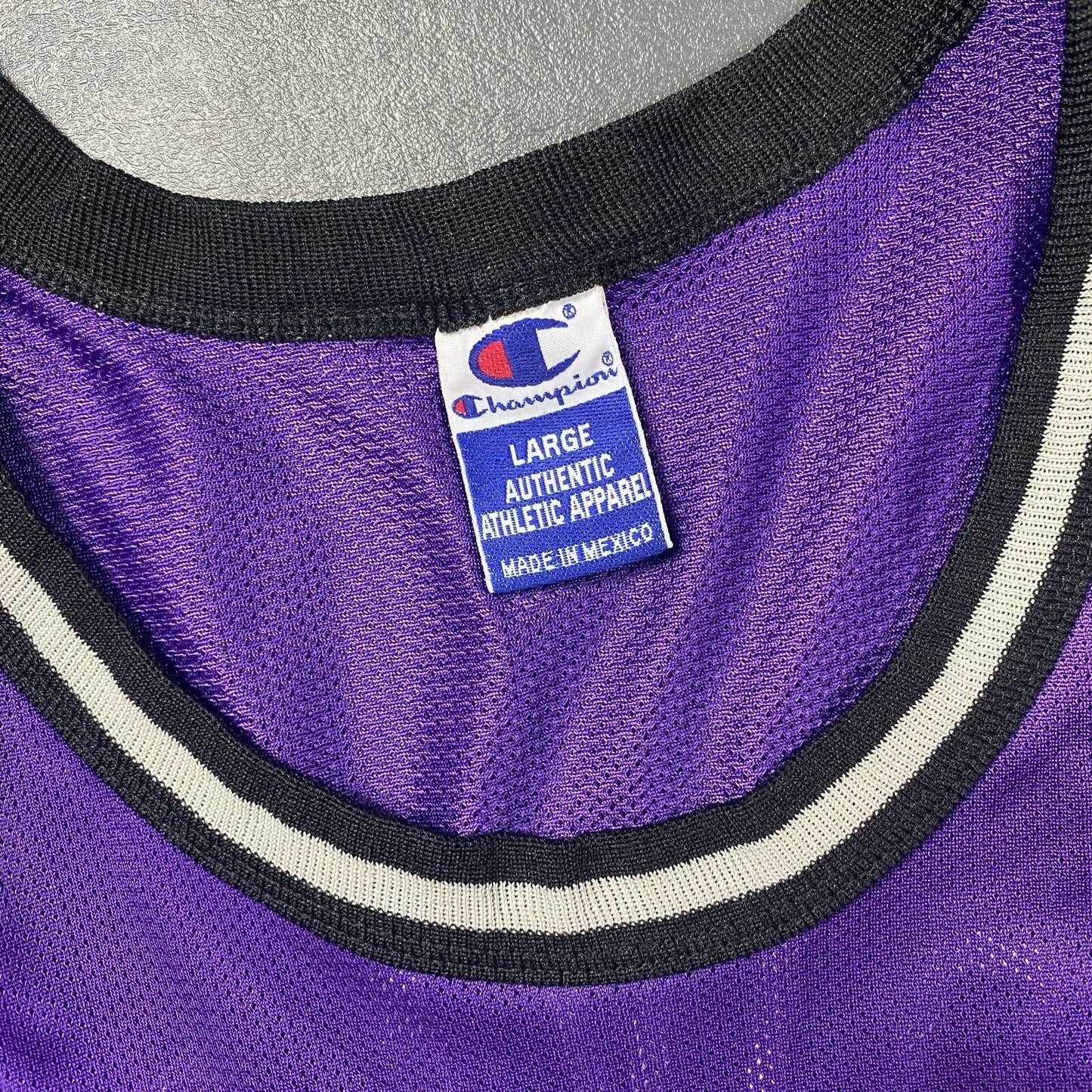 100% Authentic Vlade Divac Vintage Champion Kings Jersey Size 44 M L Mens