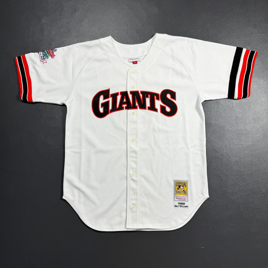 100% Authentic Matt Williams Mitchell Ness 1989 World Series Giants Jersey 48 XL