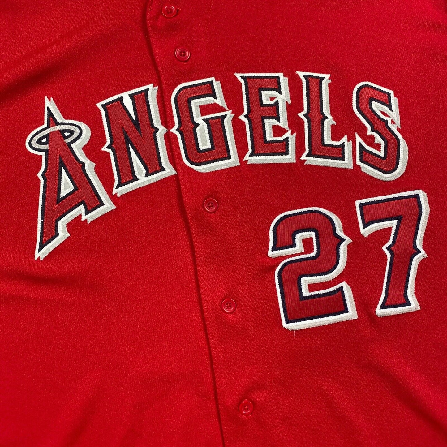 100% Authentic Mike Trout Vintage Majestic Anaheim Angels Jersey Size 56 3XL