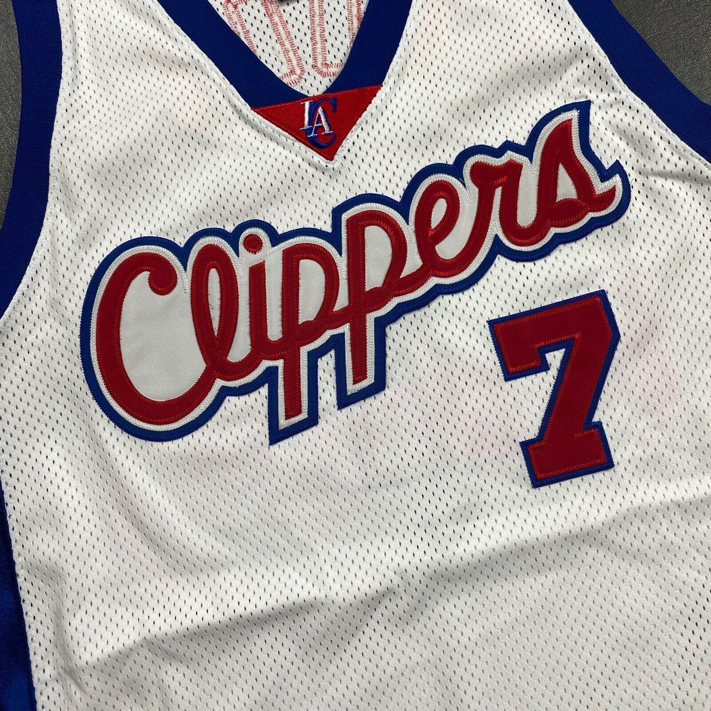 100% Authentic Lamar Odom Vintage Champion LA Clippers Jersey Size 48 Mens