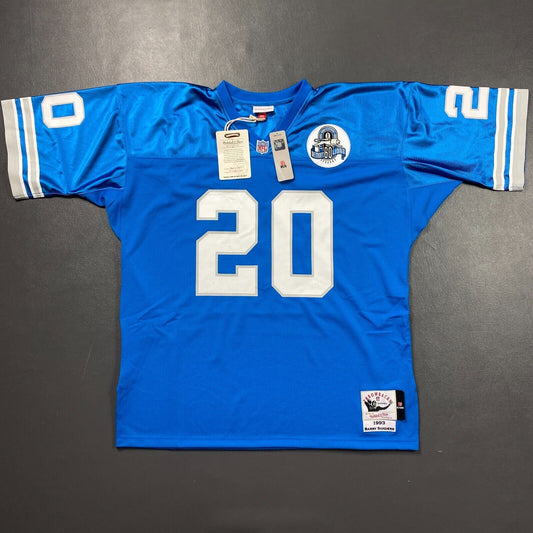 100% Authentic Barry Sanders Mitchell Ness 1993 Detroit Lions Jersey Size 56 3XL
