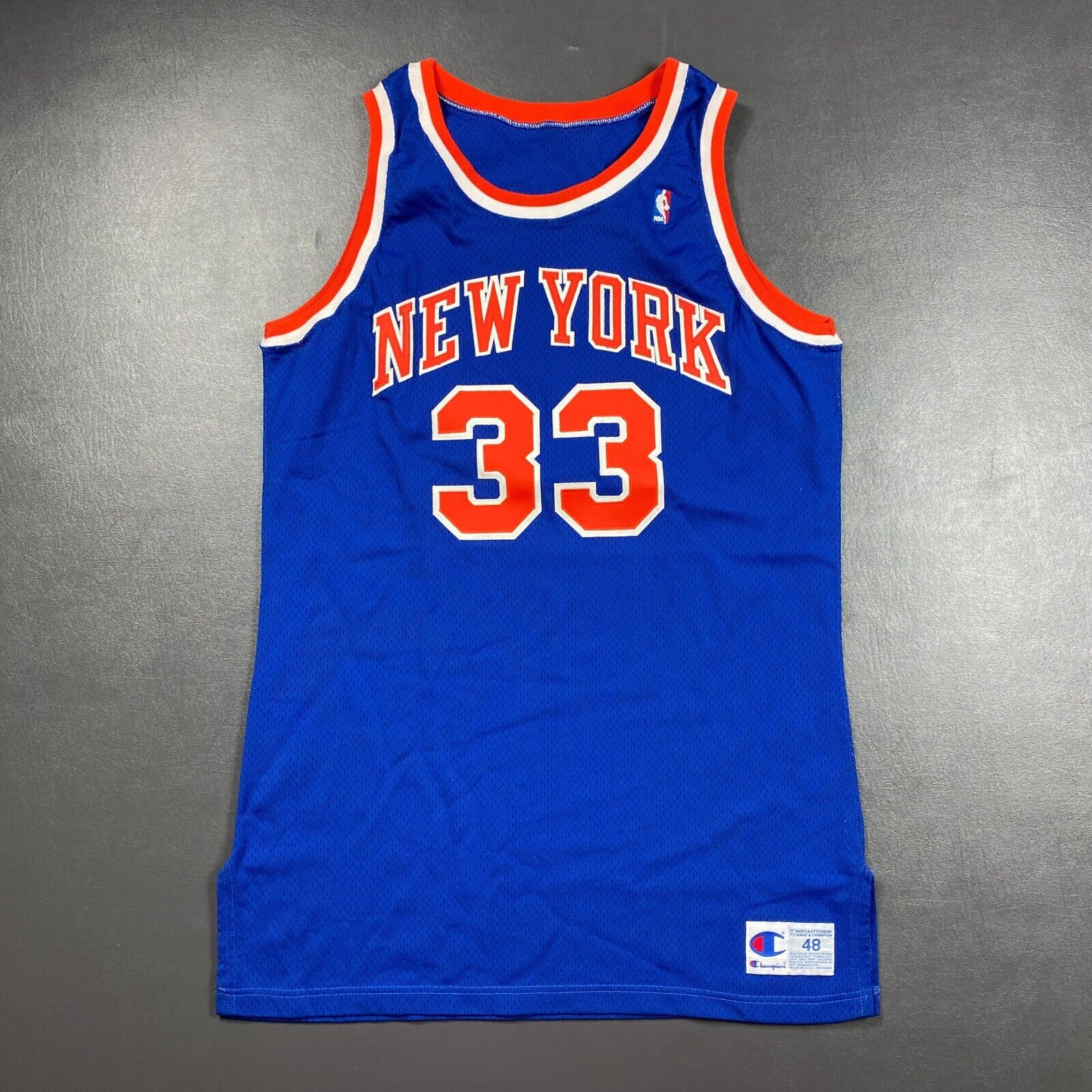 Vintage Champion New York Knicks Patrick Ewing Jersey Size 48 XL store NICE