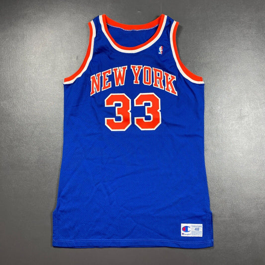 Patrick Ewing Vintage Champion 95 96 New York Knicks Pro Cut Jersey