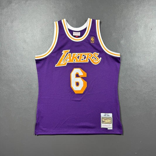 100% Authentic Eddie Jones Mitchell Ness 96 97  Los Angeles Lakers Jersey L 44
