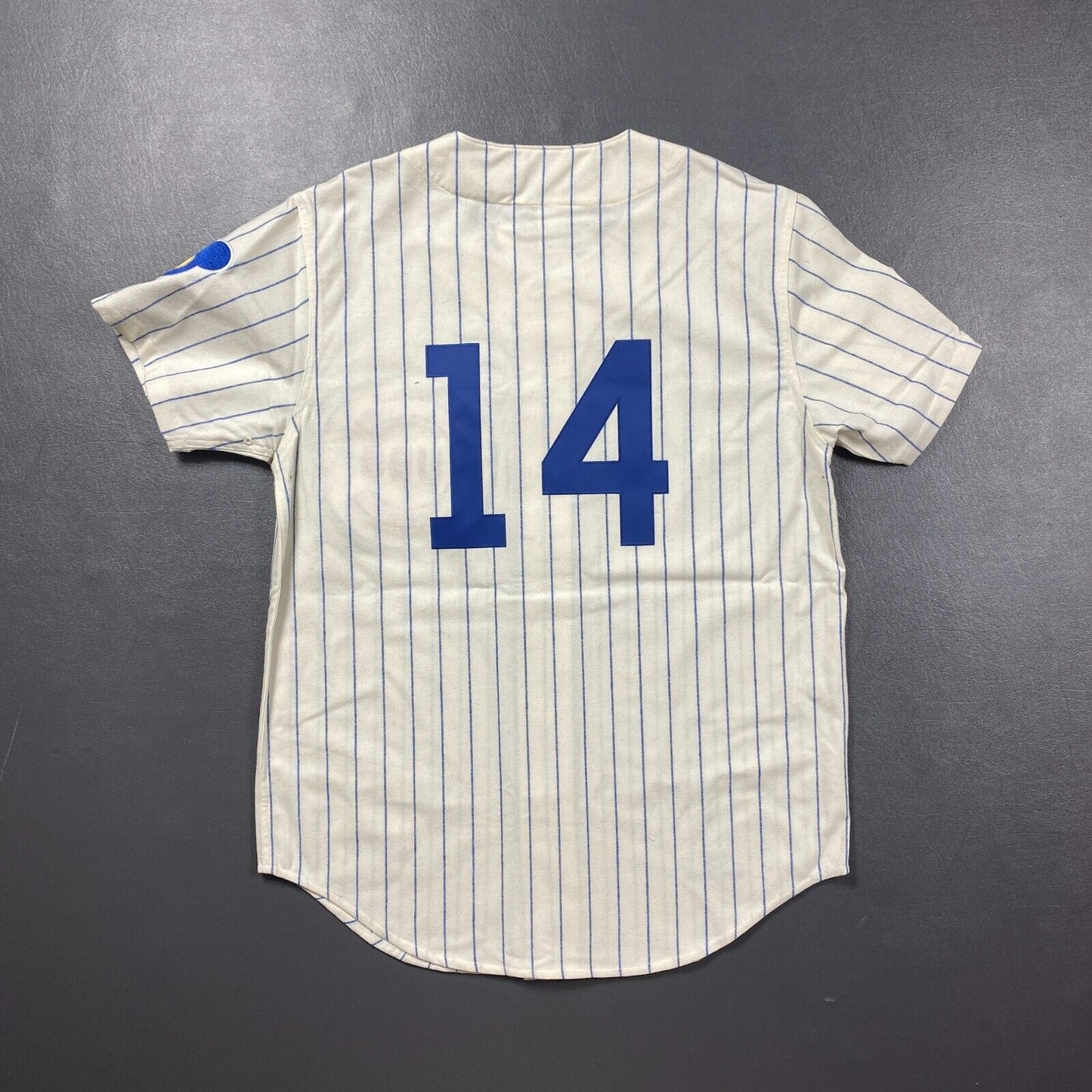 100% Authentic Ernie Banks Mitchell & Ness 1969 Chicago Cubs Jersey Size 44 L