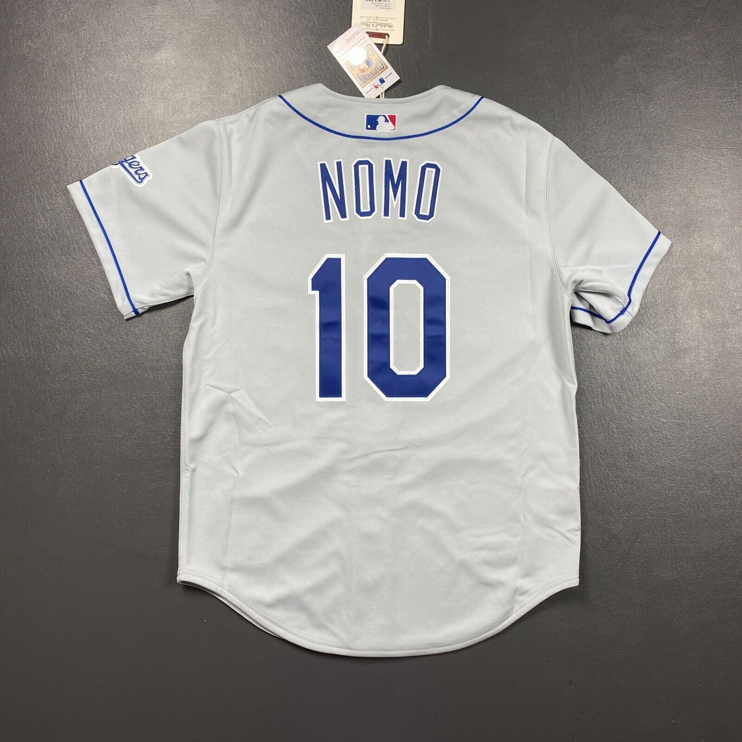 100% Authentic Hideo Nomo Mitchell Ness 2002 Los Angeles Dodgers Jersey 44 L