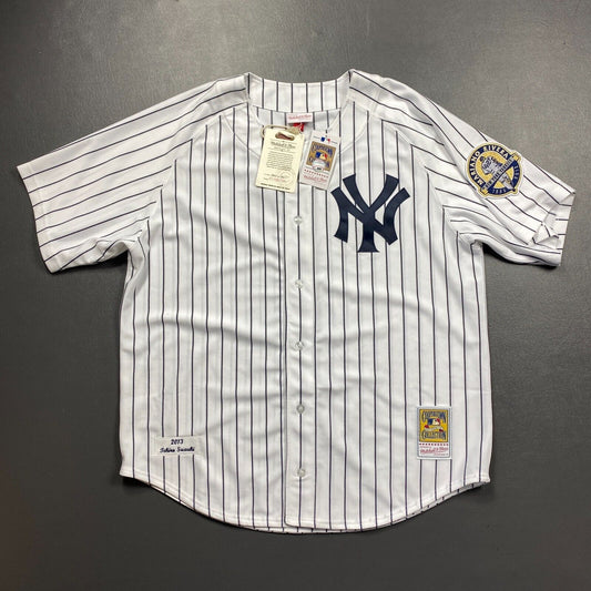 100% Authentic Ichiro Suzuki Mitchell Ness 2013 NY Yankees Jersey Size 52 2XL