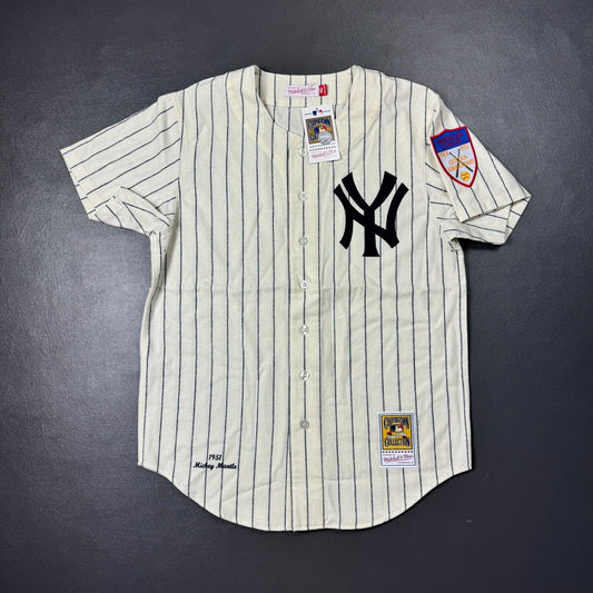 100% Authentic Mickey Mantle Mitchell Ness 1951 NY Yankees Jersey Size 44 L Mens