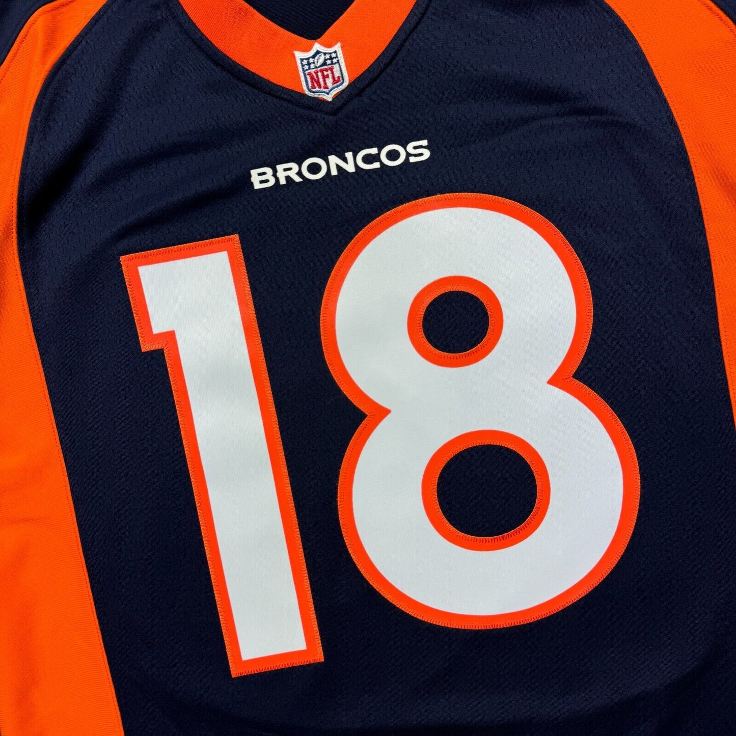 100% Authentic Peyton Manning Mitchell & Ness 2015 Denver Broncos Jersey 40 M