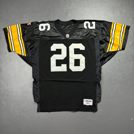 100% Authentic Rod Woodson Vintage Wilson Steelers Pro Line Jersey Size 48 XL