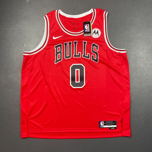 100% Authentic Coby White Nike Bulls Icon Edition Swingman Jersey Size 60 3XL