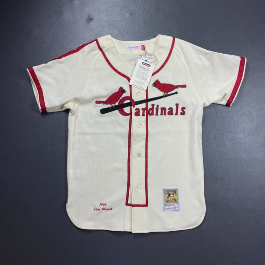 100% Authentic Stan Musial Mitchell Ness 1944 St. Louis Cardinals Jersey 44 L