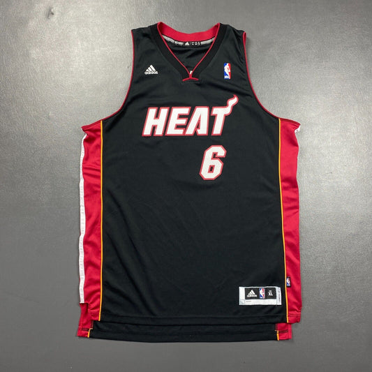100% Authentic Lebron James Adidas Miami Heat Swingman Jersey Size XL Mens