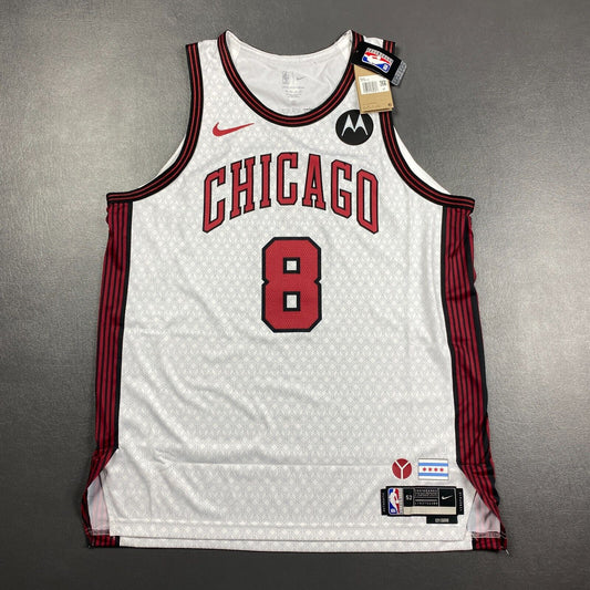 100% Authentic Zach Lavine Nike Bulls City Edition Jersey Size 52 XL Motorola